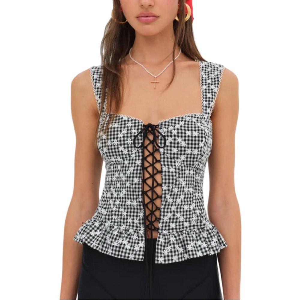 NWT For Love and Lemons Mimi Corset Top
